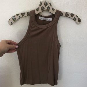 The Hanger Tops - Tan Halter-Style Tank - L | The Hanger The Hanger Tops - Tan Halter-Style Tank - L | The Hanger